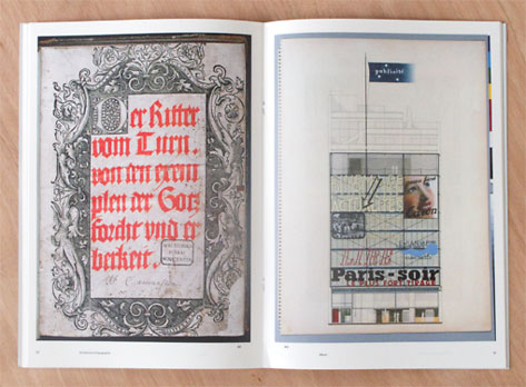 Double-page extraite du livre "Architecture et typographie", Editions B42, août 2011.