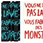 Photographie de la pancarte de la manifestation anti-PTA des essentialistes en France, 2013