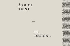 À quoi tient le design